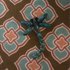 Turquoise Drafonfly Pin